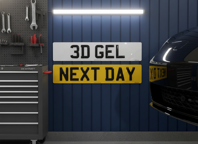 Short Plate - 7 Digit Number Plates - Front & Rear Pair - 470mm x 111mm
