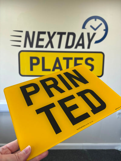 Rear Landrover Number Plate - 284mm x 210mm