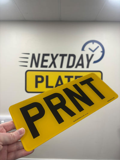 Rear Short Plate - 4 Digit Number Plate - 280mm x 111mm