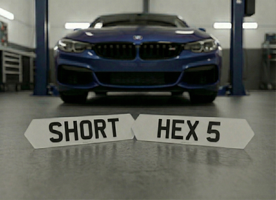 Front Hex - 5 Digit Number Plate - 402mm x 111mm