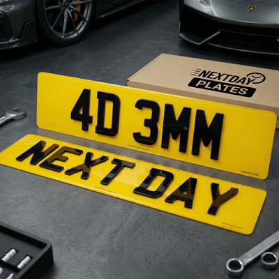 Rear Standard Number Plate - 520mm x 111mm