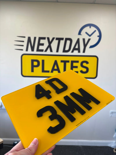 Rear Landrover Number Plate - 284mm x 210mm