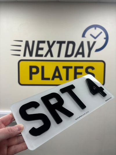Front Short Plate - 4 Digit Number Plate - 280mm x 111mm
