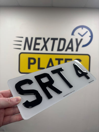 Front Short Plate - 4 Digit Number Plate - 280mm x 111mm