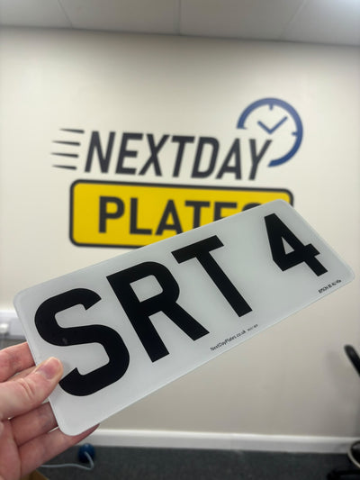Front Short Plate - 4 Digit Number Plate - 280mm x 111mm