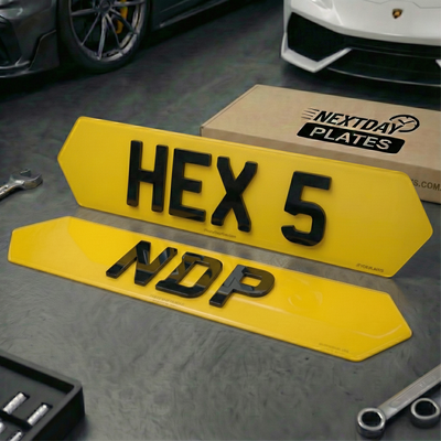 Rear Hex - 5 Digit Number Plate - 402mm x 111mm