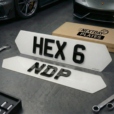 Front Hex - 6 Digit Number Plate - 467mm x 111mm